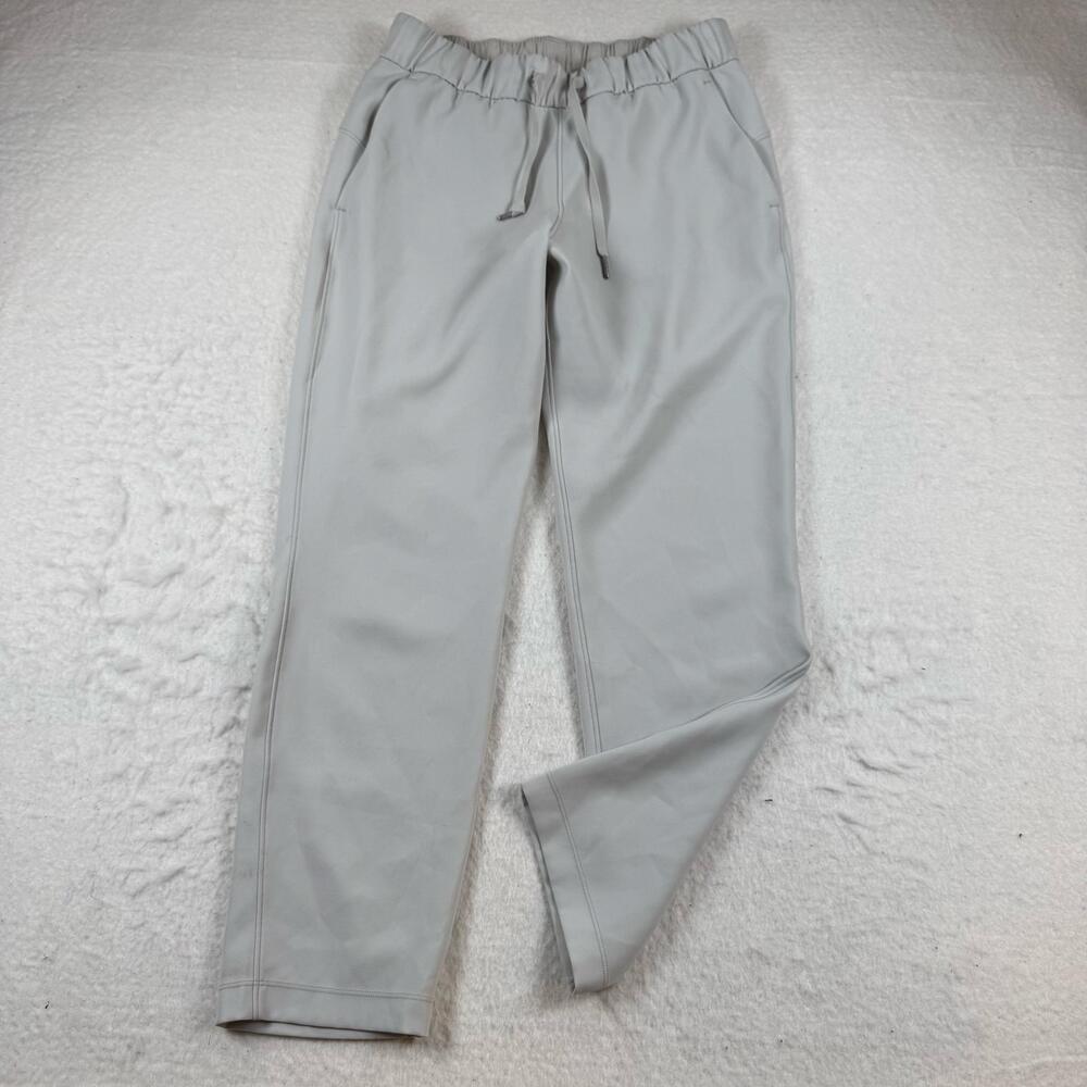Lululemon Jogger Pants Womens Size 6 Gray Elastic Waist Stretch Casual Lounge